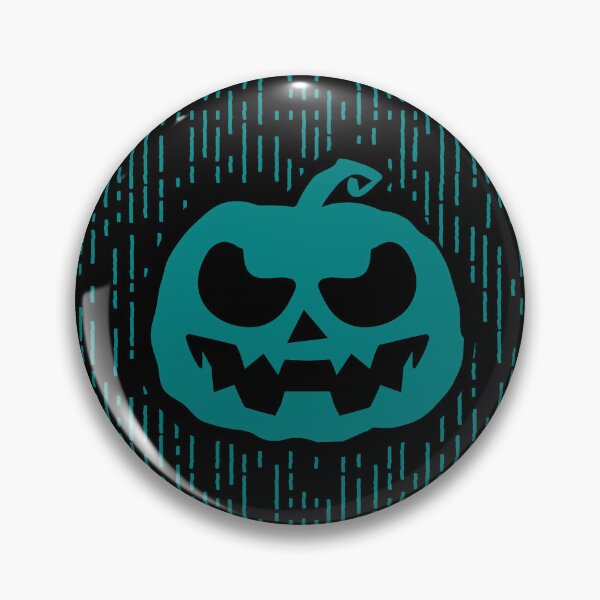 Item preview, Teal Carved Jack-o'-Lantern Halloween Design designed and sold by pattern-archive.