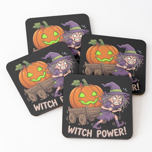 Item preview, Witch Power Funny Witch Pulling Giant Pumpkin Halloween designed and sold by Sekla-Studio.