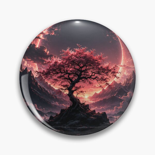Item preview, Celestial Sakura Eclipse – Fantasy Night Landscape designed and sold by Coverify.