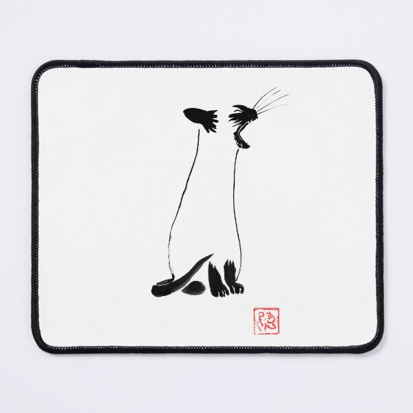 Item preview, yawning siamese cat designed and sold by pechane.