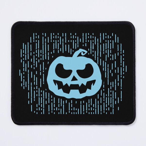 Item preview, Sky Blue Carved Jack-o'-Lantern Halloween Design designed and sold by pattern-archive.
