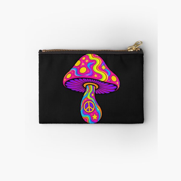 Artikelvorschau, Psychedelic Mushroom – Retro Peace Vibes- bunter Pilz entworfen und verkauft von design-rebell.