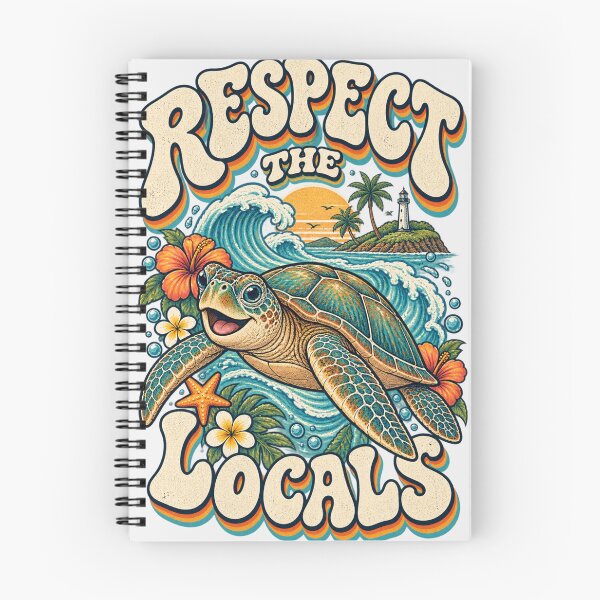 Item preview, Respect The Locals Sea Turtle Retro Surf Art Great Barrier Reef Turtle Souvenir designed and sold by Yellowriversss.