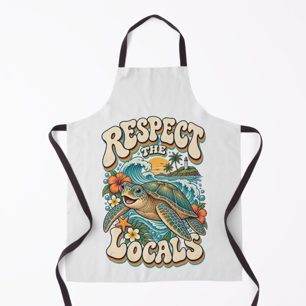 Item preview, Respect The Locals Sea Turtle Retro Surf Art Great Barrier Reef Turtle Souvenir designed and sold by Yellowriversss.