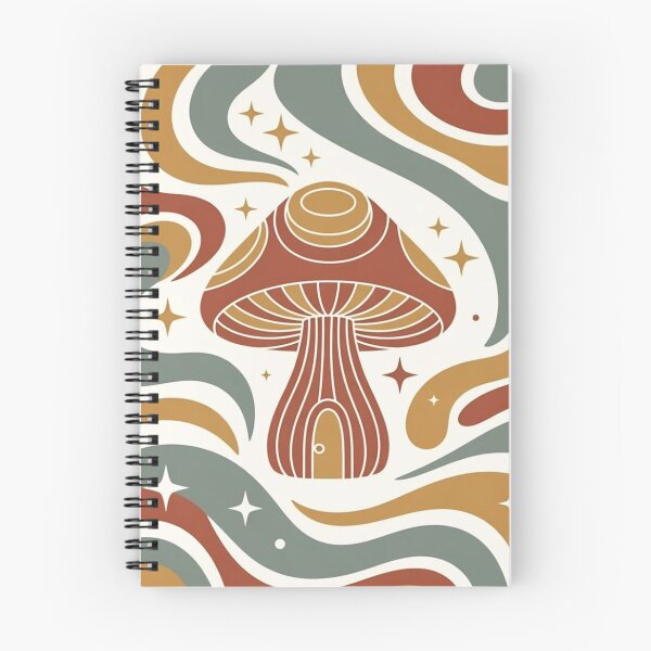 Item preview, Enchanting Mushroom House - Groovy 70s Vintage designed and sold by design-rebell.