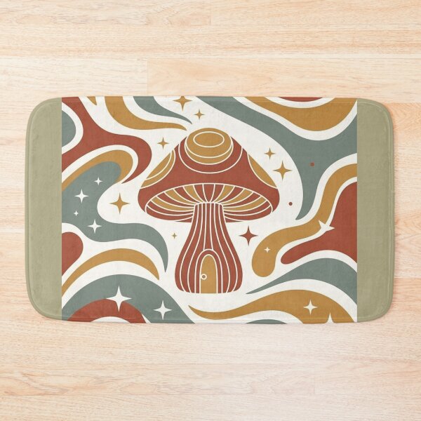 Item preview, Enchanting Mushroom House - Groovy 70s Vintage designed and sold by design-rebell.