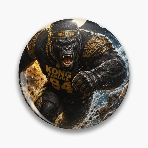 Item preview, Kong Kahuna Yin yang Football Gorilla- Charging the line designed and sold by EterniaE.