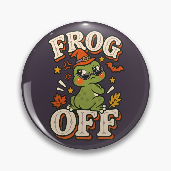 Item preview, Frog Off – Sarcastic Frog Halloween Humor designed and sold by  MAD's Recreation Studio.