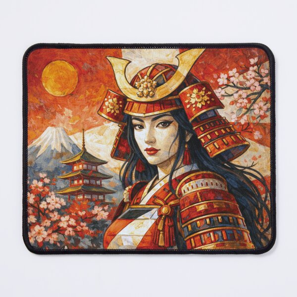 Item preview, Female Samurai – Warrior of Honor Painting designed and sold by GalleryKauffeld.