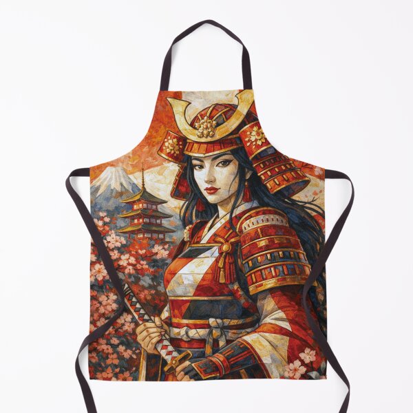 Item preview, Female Samurai – Warrior of Honor Painting designed and sold by GalleryKauffeld.