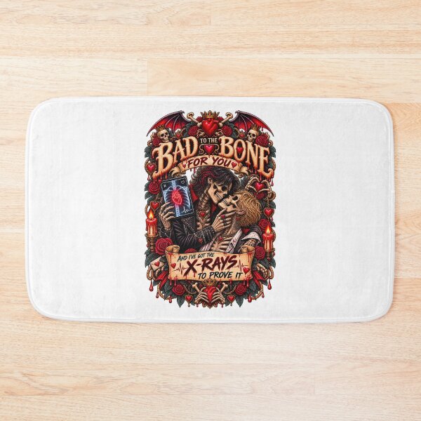 Item preview, DARK LOVE ❤️ - MONSTER ROMANCE COLLETION - SKELETON LOVE - BAD TO THE BONE FOR YOU - AND I’VE GOT THE X-RAYS TO PROVE IT - GAY PRIDE designed and sold by WheelieGdArt.
