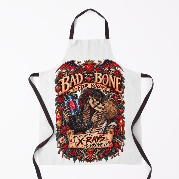 Item preview, DARK LOVE ❤️ - MONSTER ROMANCE COLLETION - SKELETON LOVE - BAD TO THE BONE FOR YOU - AND I’VE GOT THE X-RAYS TO PROVE IT - GAY PRIDE designed and sold by WheelieGdArt.