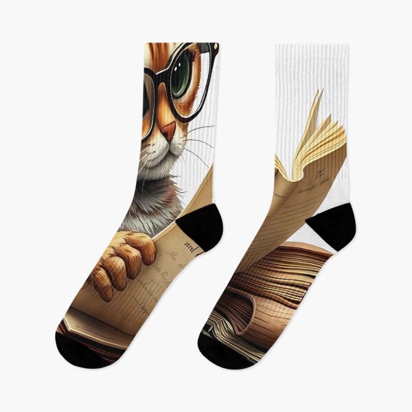 Item preview, Smart Cat Reading Books Vintage Academic designed and sold by ilyasartist.