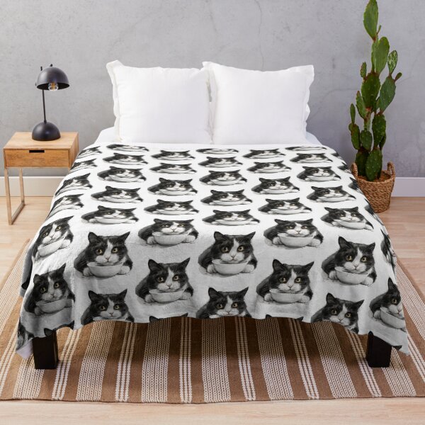 Item preview, Cat | Black & White Cat | Minimal Pet Aesthetic Art designed and sold by Mandayartstudio.