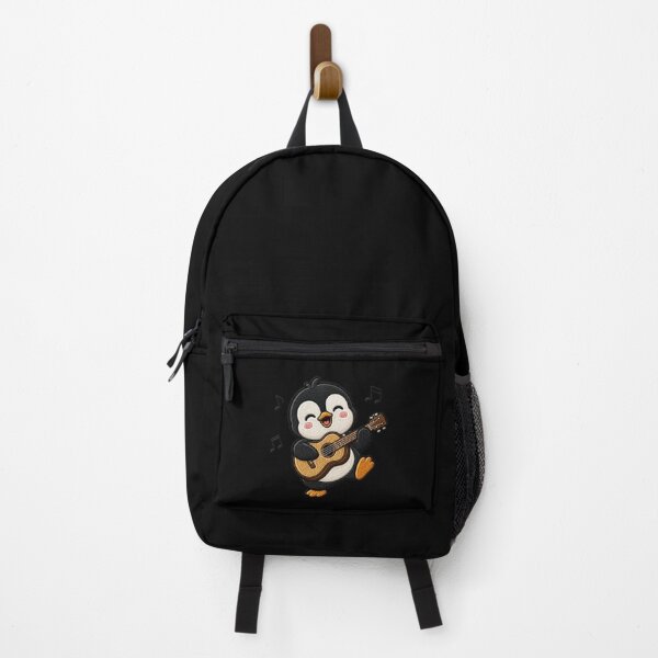Item preview, Cute Penguin Playing Guitar Kawaii Embroidery Patch designed and sold by ColorSplash123.