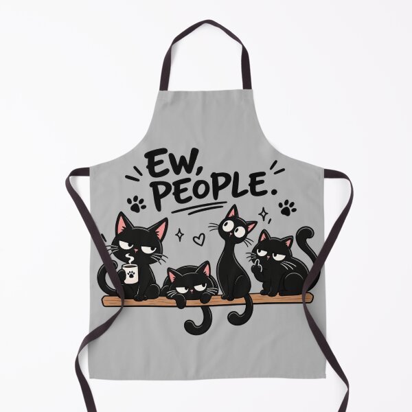 Item preview, Ew People Black Cats Funny Anti Social Introvert designed and sold by littlepiptales.