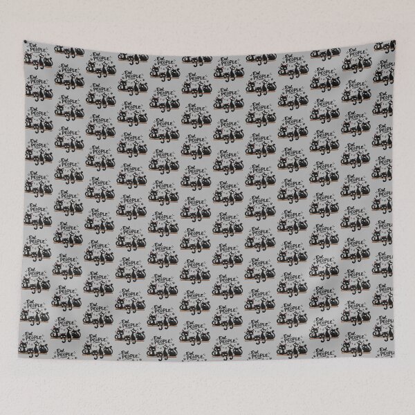 Item preview, Ew People Black Cats Funny Anti Social Introvert designed and sold by littlepiptales.