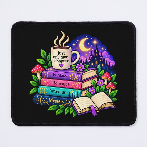 Item preview, Just One More Chapter Book Lover Design – Cozy Books Art designed and sold by RainnzStickerz.