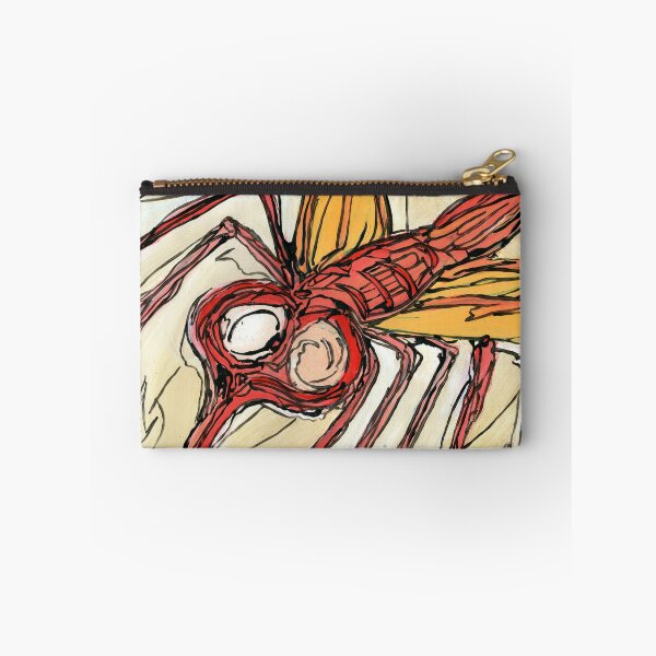 Item preview, Red Dragonfly – Art Brut Insect Painting by Dwaalhaas designed and sold by Dwaalhaas.com.