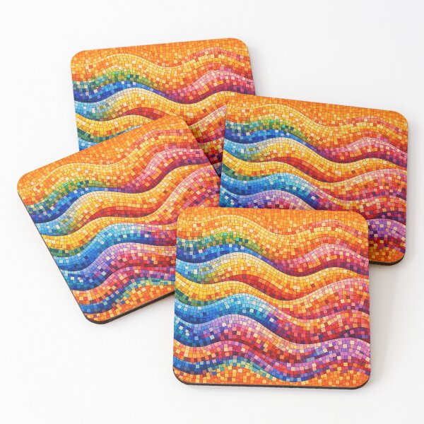Item preview, Flowing color mosaic lines designed and sold by Sigtrix.