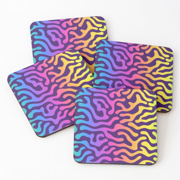 Item preview, Rainbow Turing Pattern Neon Psychedelic Bio Organic Camo Art designed and sold by LYAN-STORE.