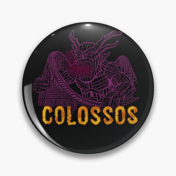 Artikelvorschau, Colossos-Logo-Illustration – Heide Park Holzachterbahn (Fan-Art zum Freizeitpark) entworfen und verkauft von FoolishDreamers.