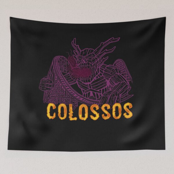 Item preview, Colossos Logo Illustration - Heide Park Wooden Coaster (Theme Park Fan Art) designed and sold by FoolishDreamers.