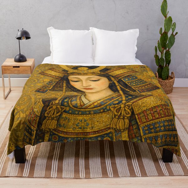 Item preview, Female Samurai – The Way of the Warrior Painting designed and sold by GalleryKauffeld.