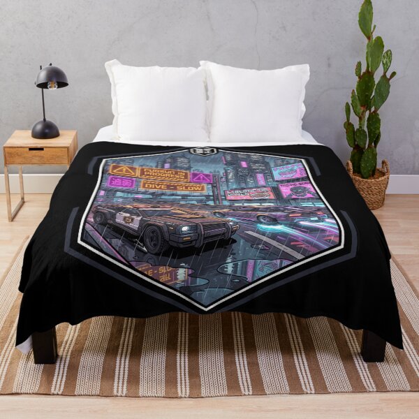 Item preview, Cyberpunk 180SX Police Chase Rainy Neon Tokyo Highway Aesthetic designed and sold by mood-draftsman.