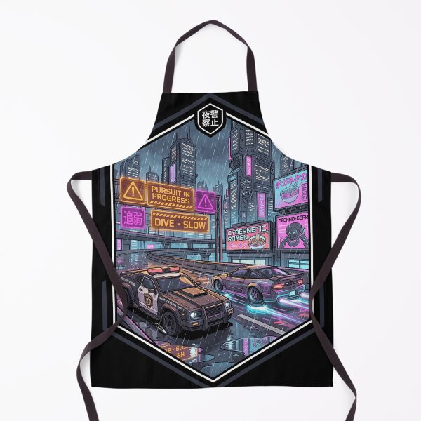 Item preview, Cyberpunk 180SX Police Chase Rainy Neon Tokyo Highway Aesthetic designed and sold by mood-draftsman.