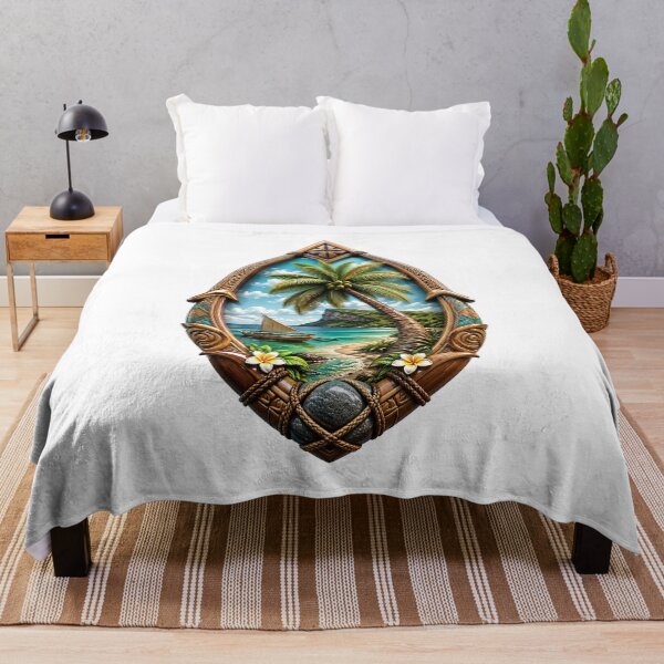 Item preview, Guåhan Voyagecrest: The Slingstone Heart of Island Legacy designed and sold by BlissBlvdShop.