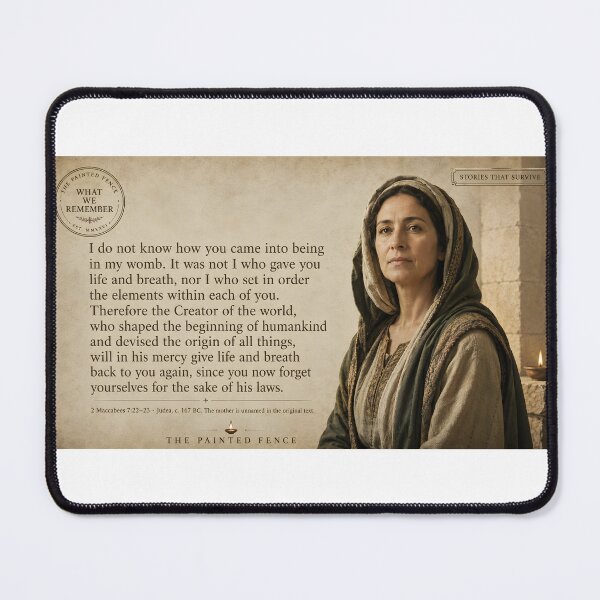 Item preview, The Unnamed Mother's Speech — 2 Maccabees Quote, Ancient Judea designed and sold by The Painted Fence.
