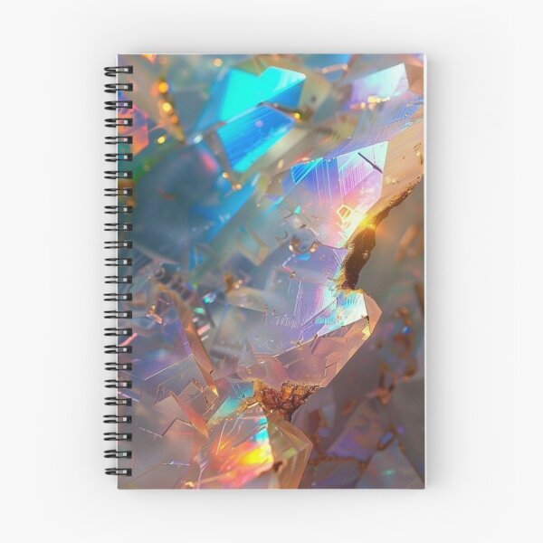 Item preview, Iridescent Rainbow Opal Crystal Cluster Holographic Mineral Gemstone Art designed and sold by LYAN-STORE.