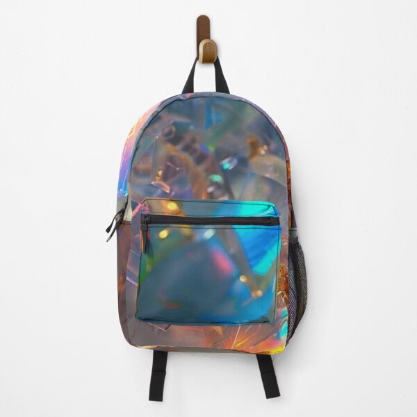 Item preview, Iridescent Rainbow Opal Crystal Cluster Holographic Mineral Gemstone Art designed and sold by LYAN-STORE.
