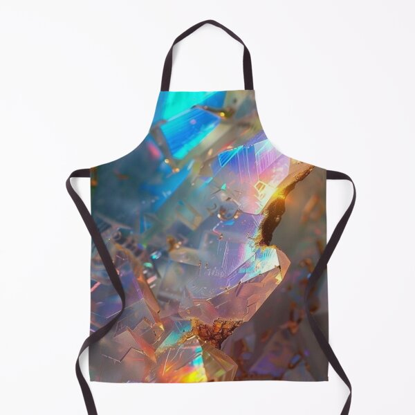 Item preview, Iridescent Rainbow Opal Crystal Cluster Holographic Mineral Gemstone Art designed and sold by LYAN-STORE.