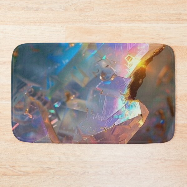 Item preview, Iridescent Rainbow Opal Crystal Cluster Holographic Mineral Gemstone Art designed and sold by LYAN-STORE.