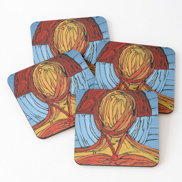 Item preview, The Incandescent Head - Abstract Dutch Expressionist Art designed and sold by Dwaalhaas.com.