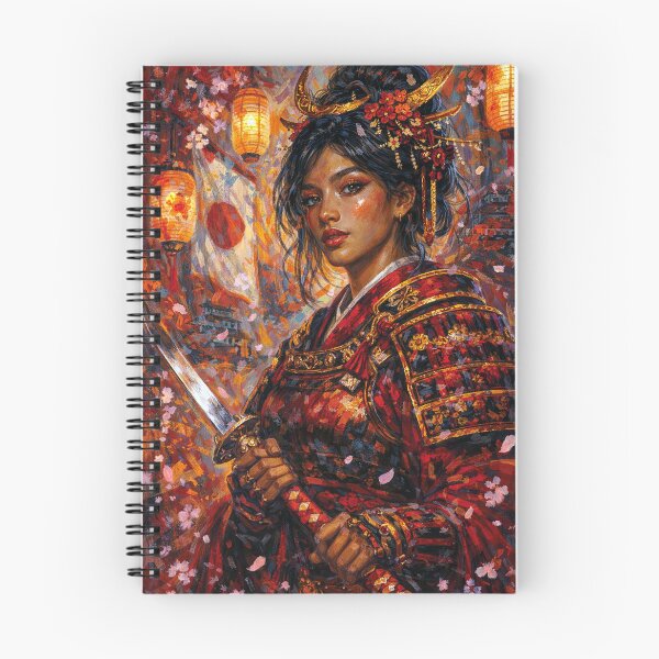 Item preview, The Samurai Woman – Japanese Warrior Painting designed and sold by GalleryKauffeld.