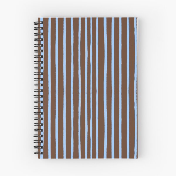 Item preview, Brown with Blue Brush Stroke Stripes Pattern designed and sold by OneThreeSix.