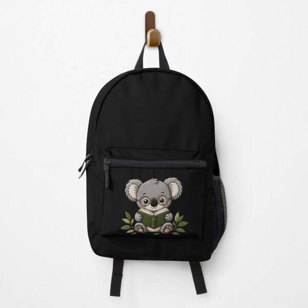 Item preview, Cute Koala Reading a Book Kawaii Embroidery Patch designed and sold by ColorSplash123.