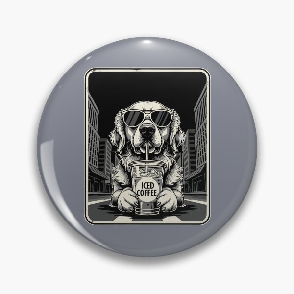 Item preview, Golden Retriever Iced Coffee Dog Lover Urban Canine designed and sold by SofiBlair.