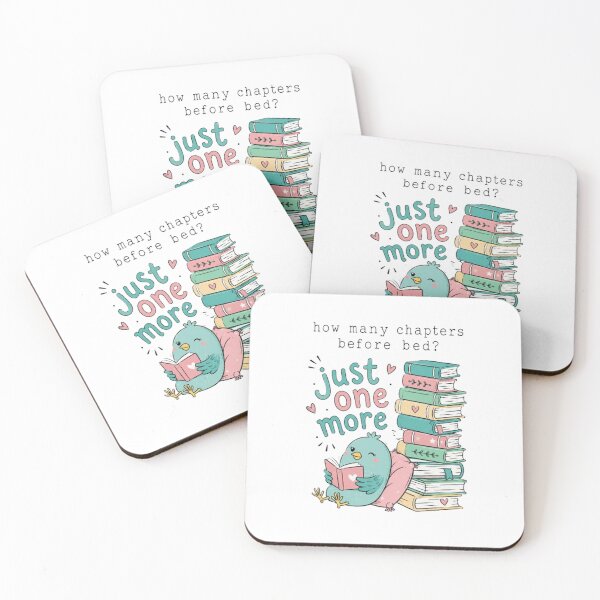 Item preview, Just One More Chapter – Funny Book Lover Reading Design designed and sold by Marilia Rosado Studio.