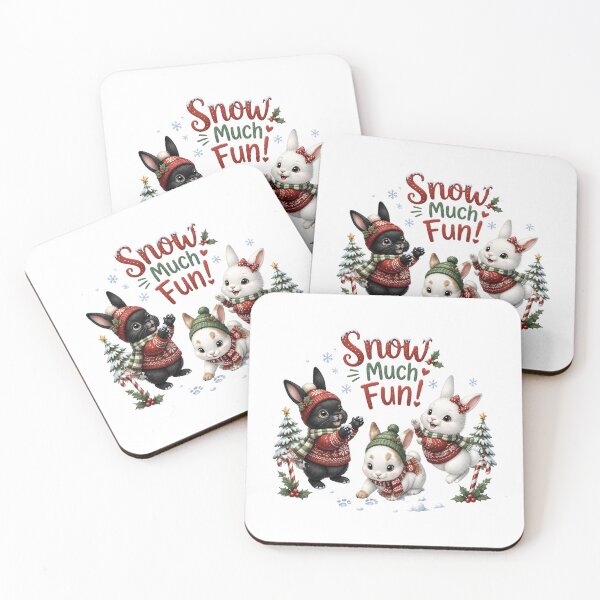 Item preview, Bunnies In snow designed and sold by Whimsy Petal and Co..