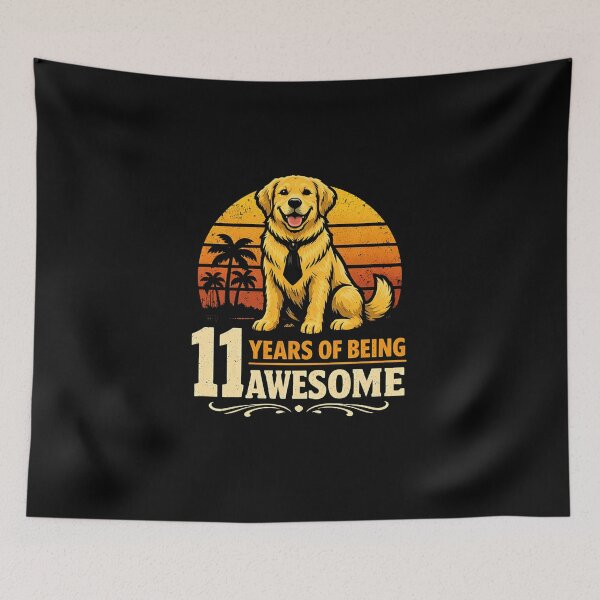 Item preview, 11 Years Awesome Golden Retriever designed and sold by DariaOltes.