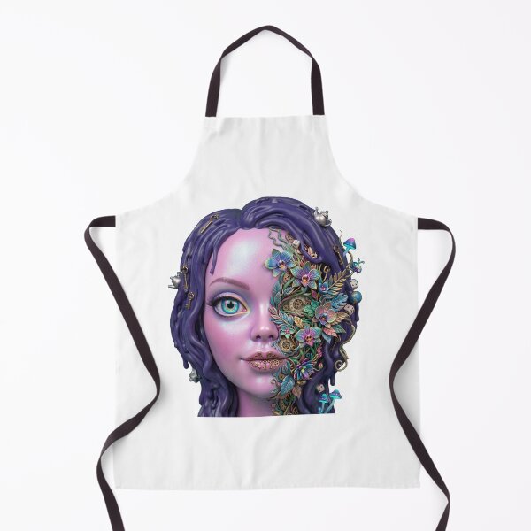 Item preview, Portrait of a Fantastic Girl with Purple Hair designed and sold by snoWorkshop.