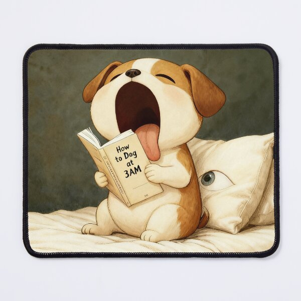 Item preview, Sleepy Dog Reading Book - Easily Distracted by Books designed and sold by designer14years.