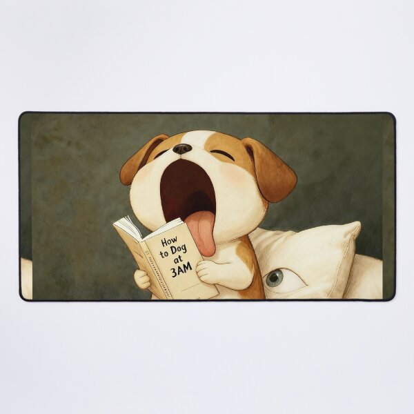 Item preview, Sleepy Dog Reading Book - Easily Distracted by Books designed and sold by designer14years.
