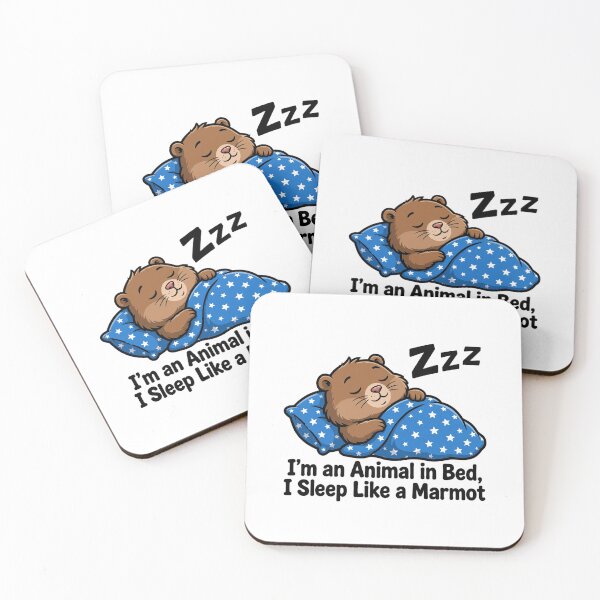 Item preview, Soy un animal en la cama, duermo como una marmota - Marmota divertida designed and sold by Csaba1983.
