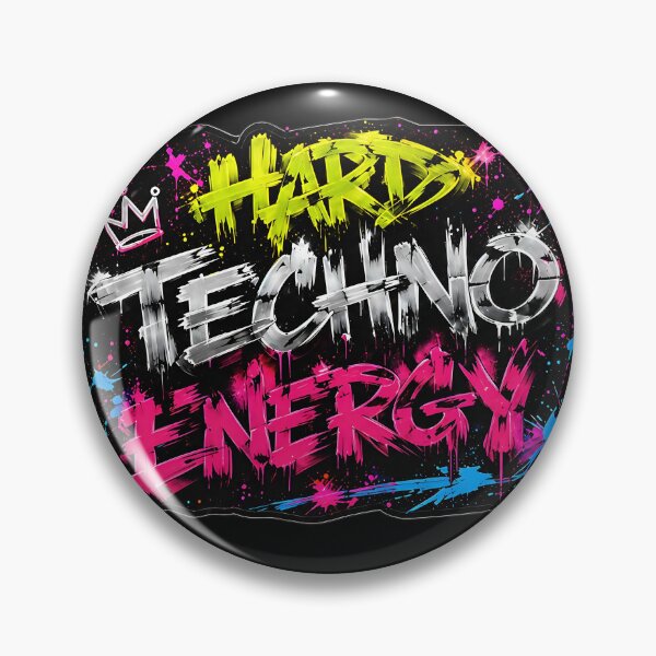 Artikelvorschau, Hardcore Techno Energy – Neon Graffiti Rave Design entworfen und verkauft von RH Design Lab.