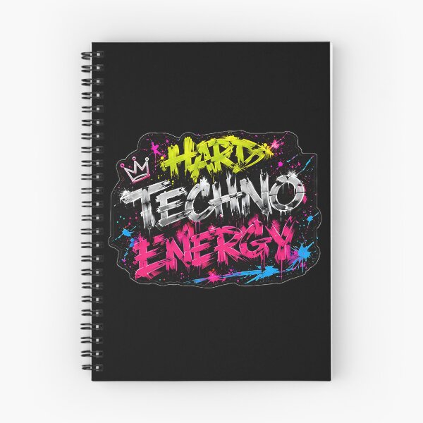 Item preview, Hardcore Techno Energy – Neon Graffiti Rave Design designed and sold by RH Design Lab.